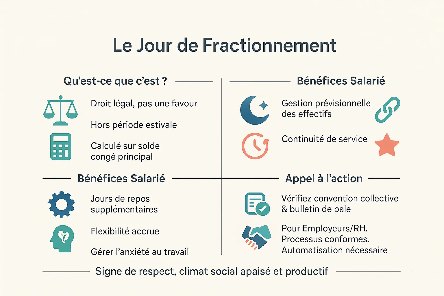 Illustration du jour de fractionnement