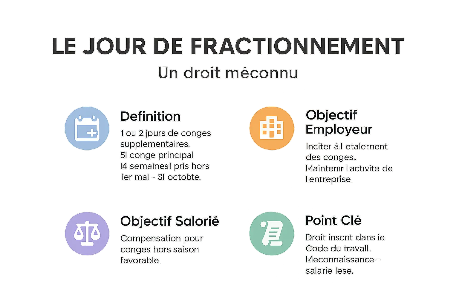 Infographie sur le jour de fractionnement