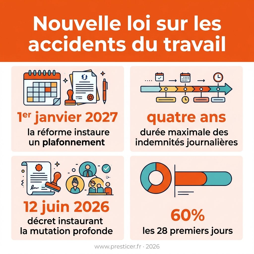 Infographie — nouvelle loi sur les accidents du travail
