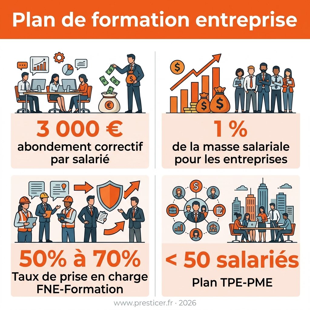 Infographie — plan de formation entreprise